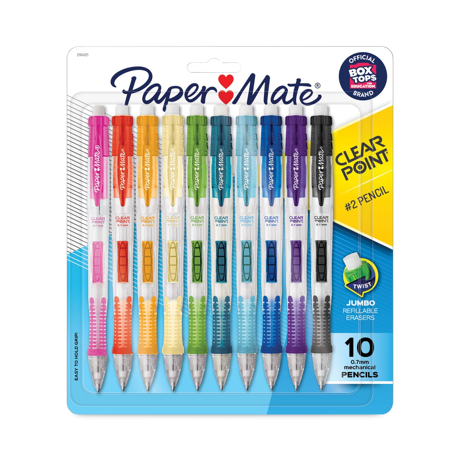 Paper Mate Clearpoint Mechanical Pencils - 0.7 mm Lead - Assorted Barrel - 10 / Pack