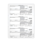 1099-NEC Tax Forms, Fiscal Year: 2021, One-Part (No Copies), 8.5 X 3.67, 3 Forms/Sheet, 50 Forms Total