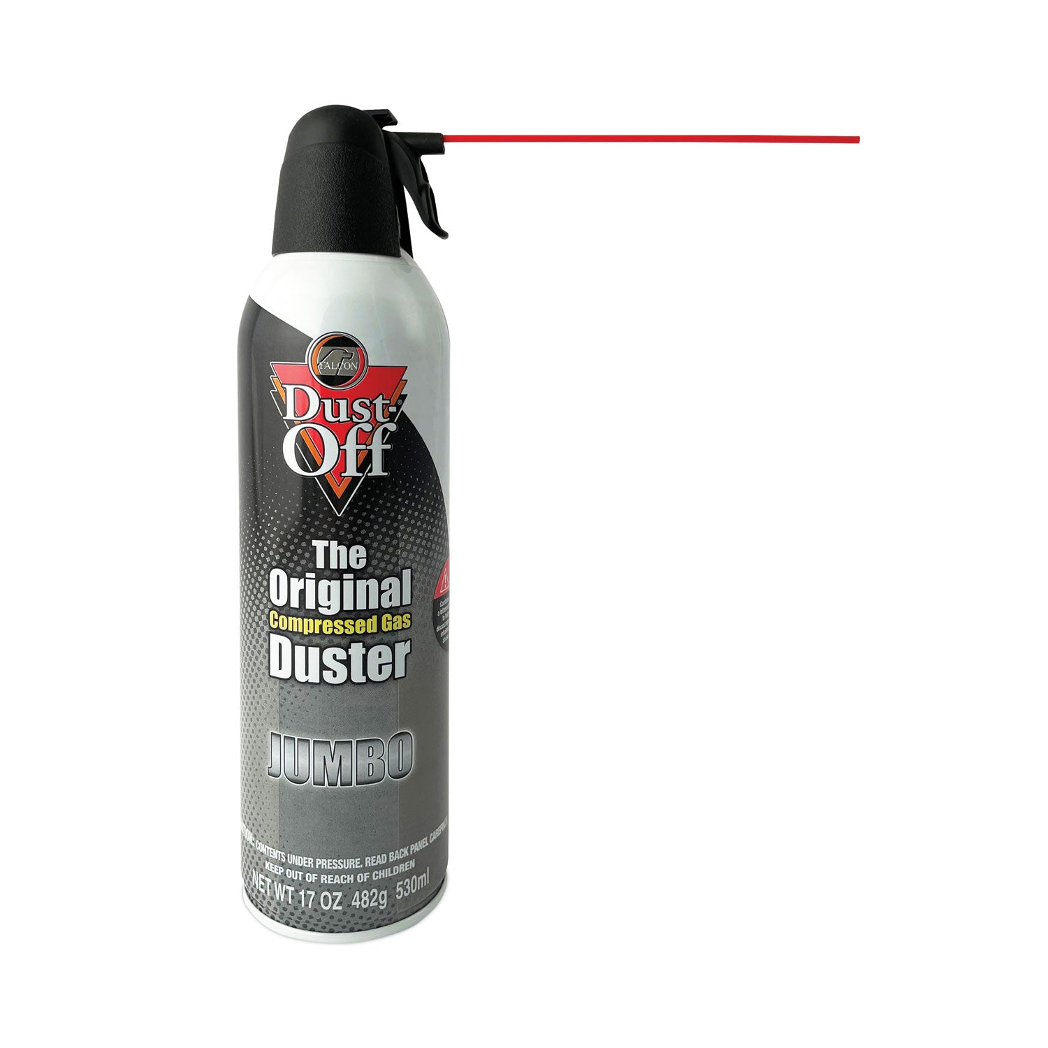 Falcon Dust-Off Jumbo Disposable Dusters - Ozone-safe, Moisture-free - Gray - 1 Each
