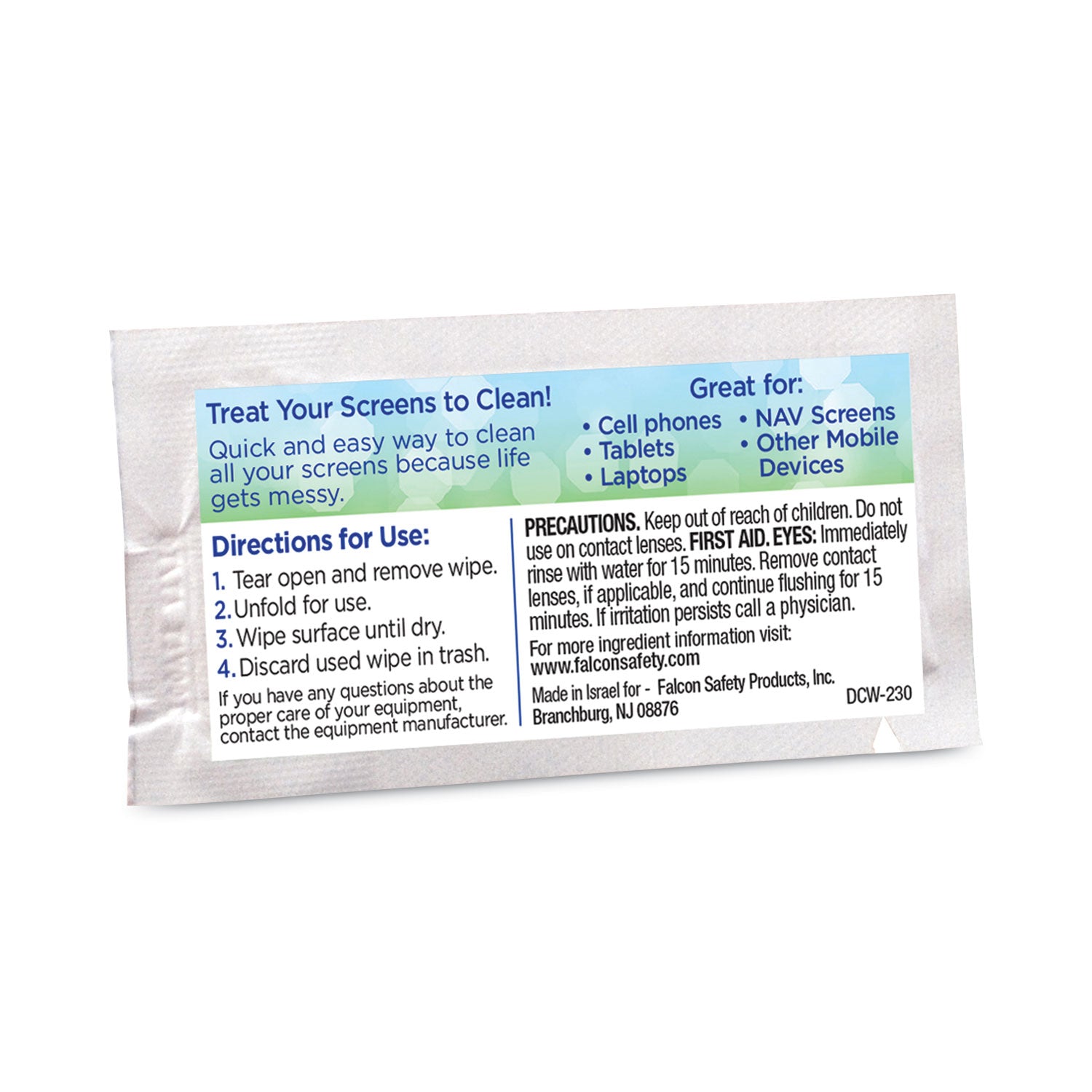 For Display Screen, PDA, GPS Navigation System - Anti-static, Alcohol-free - White - 200/Pack - 1 Each