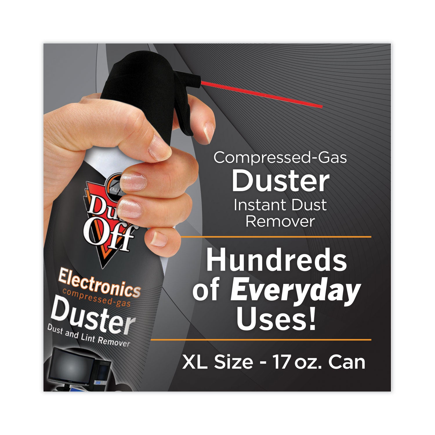 Falcon Dust-Off Jumbo Disposable Dusters - Ozone-safe, Moisture-free - Gray - 1 Each