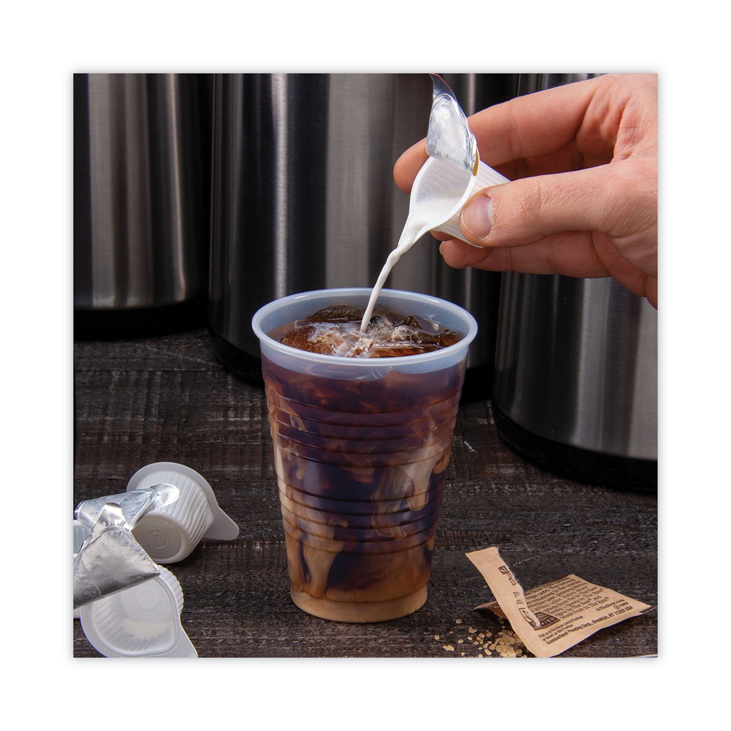 High-Impact Polystyrene Cold Cups, 10 oz, Plastic, Translucent, 100/Sleeve, 25 Sleeves/Carton