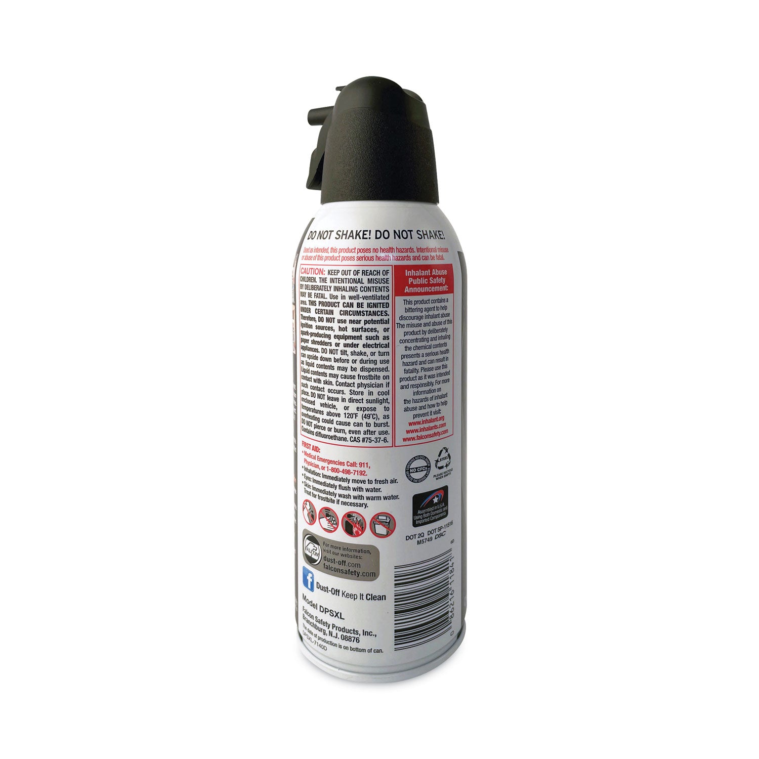Falcon Dust-Off Compressed Gas Duster - Ozone-safe, Moisture-free - 2 / Pack