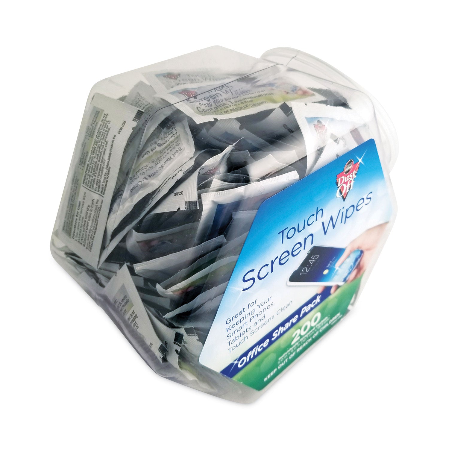 For Display Screen, PDA, GPS Navigation System - Anti-static, Alcohol-free - White - 200/Pack - 1 Each