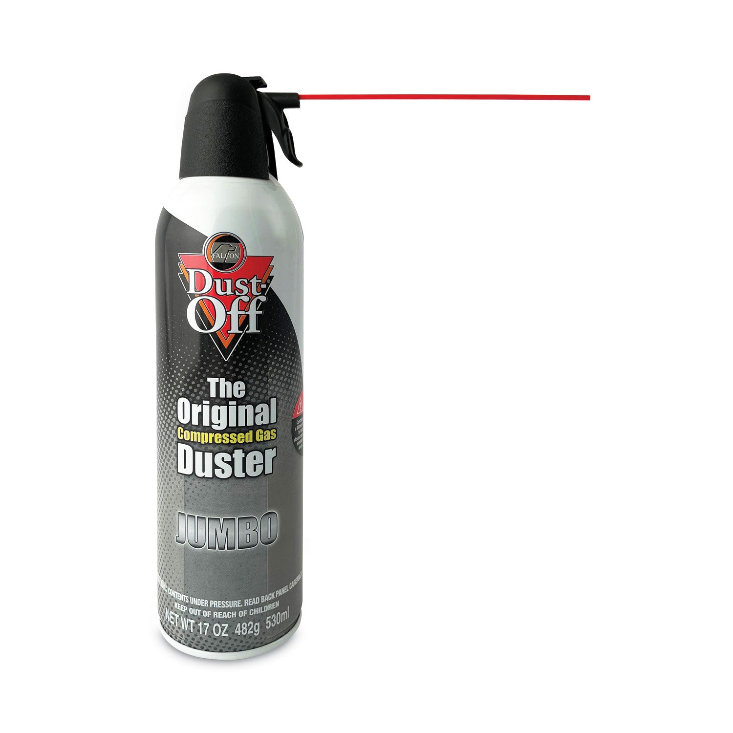 Falcon Dust-Off Jumbo Disposable Dusters - Ozone-safe, Moisture-free - Gray - 2 / Pack