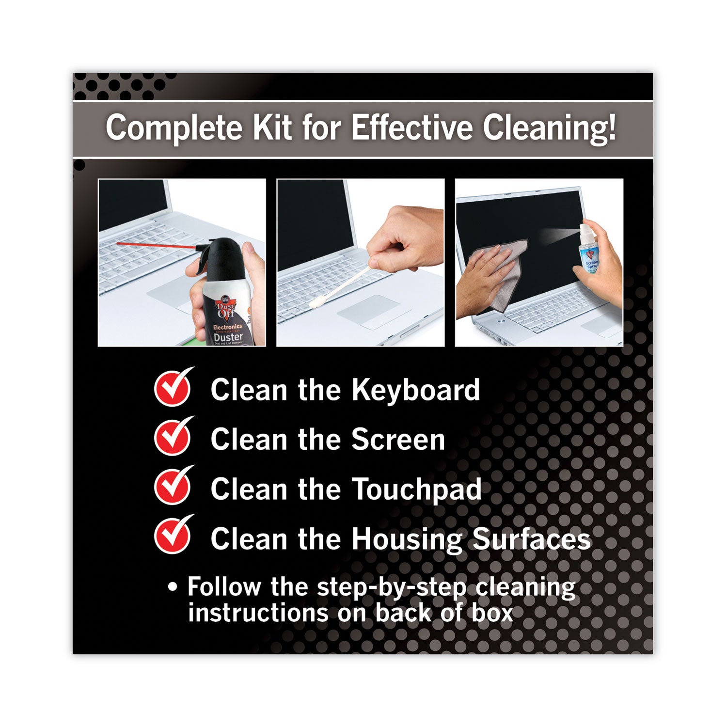 For Notebook - Black, Gray - 7 / Kit