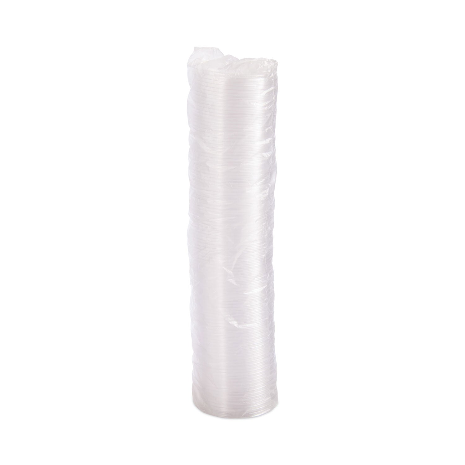 Non-Vented Container Lids, Clear, Plastic, 100/Pack, 10 Packs/Carton