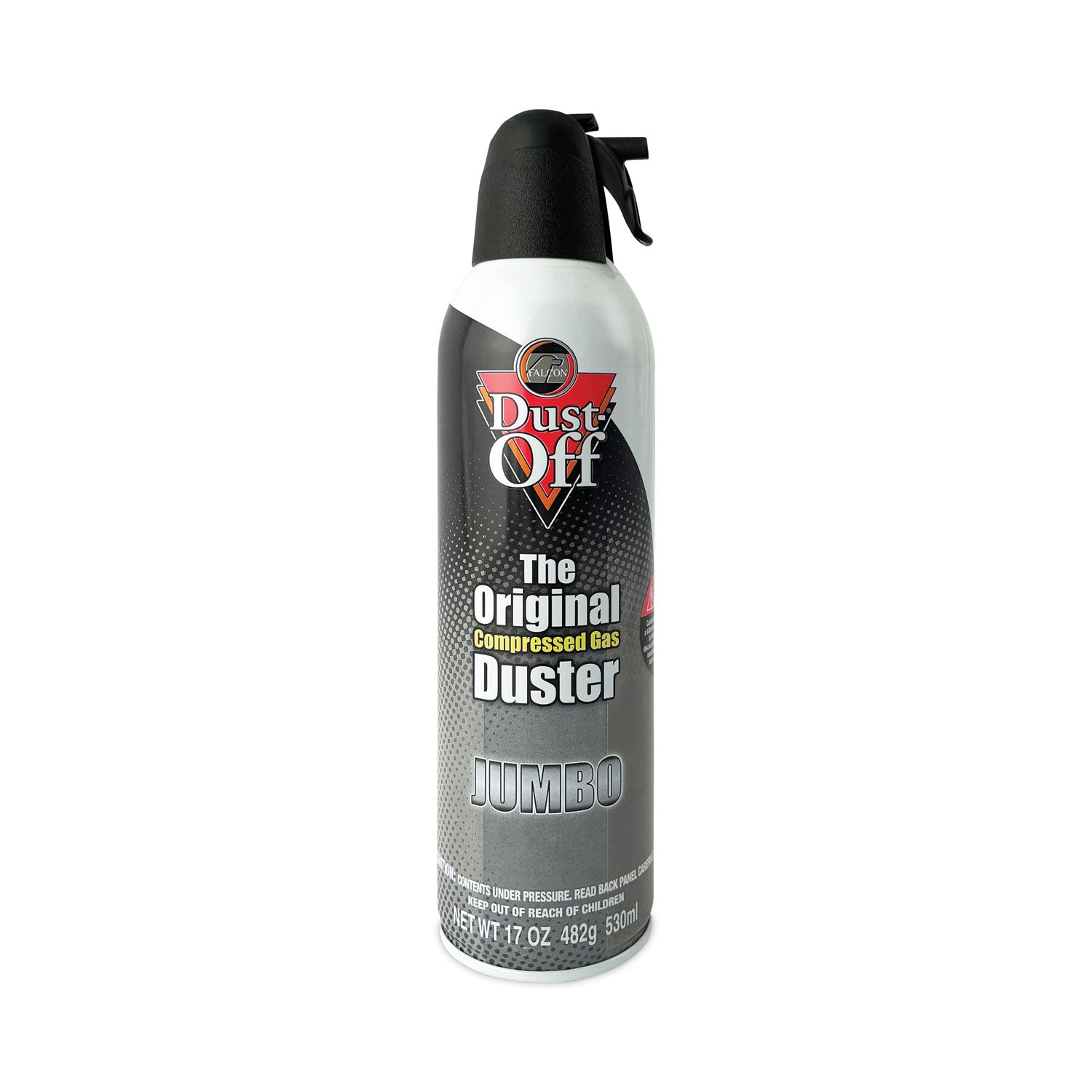 Falcon Dust-Off Jumbo Disposable Dusters - Ozone-safe, Moisture-free - Gray - 2 / Pack