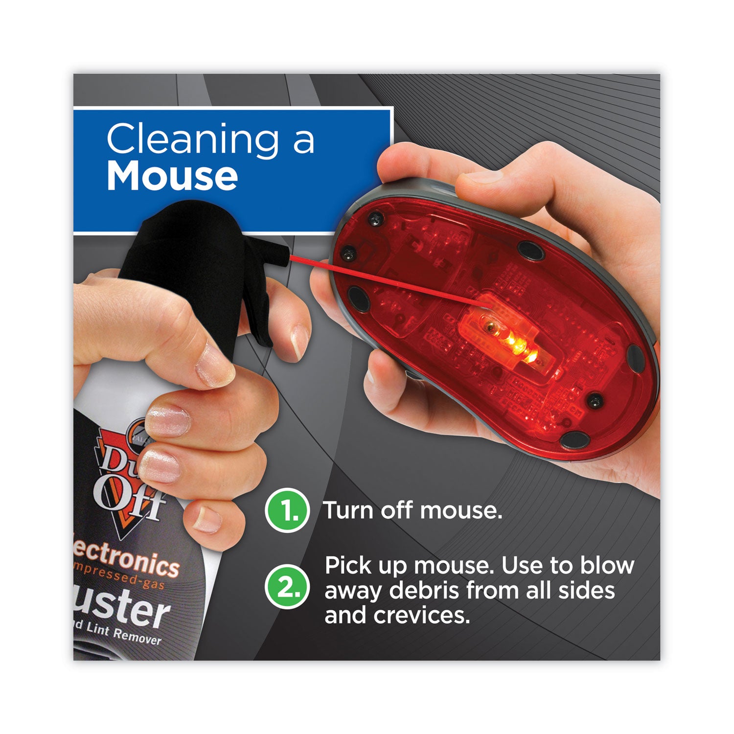 Falcon Dust-Off Compressed Gas Duster - Ozone-safe, Moisture-free - 2 / Pack