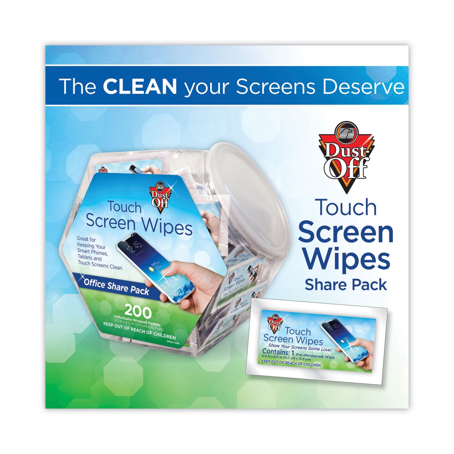 For Display Screen, PDA, GPS Navigation System - Anti-static, Alcohol-free - White - 200/Pack - 1 Each
