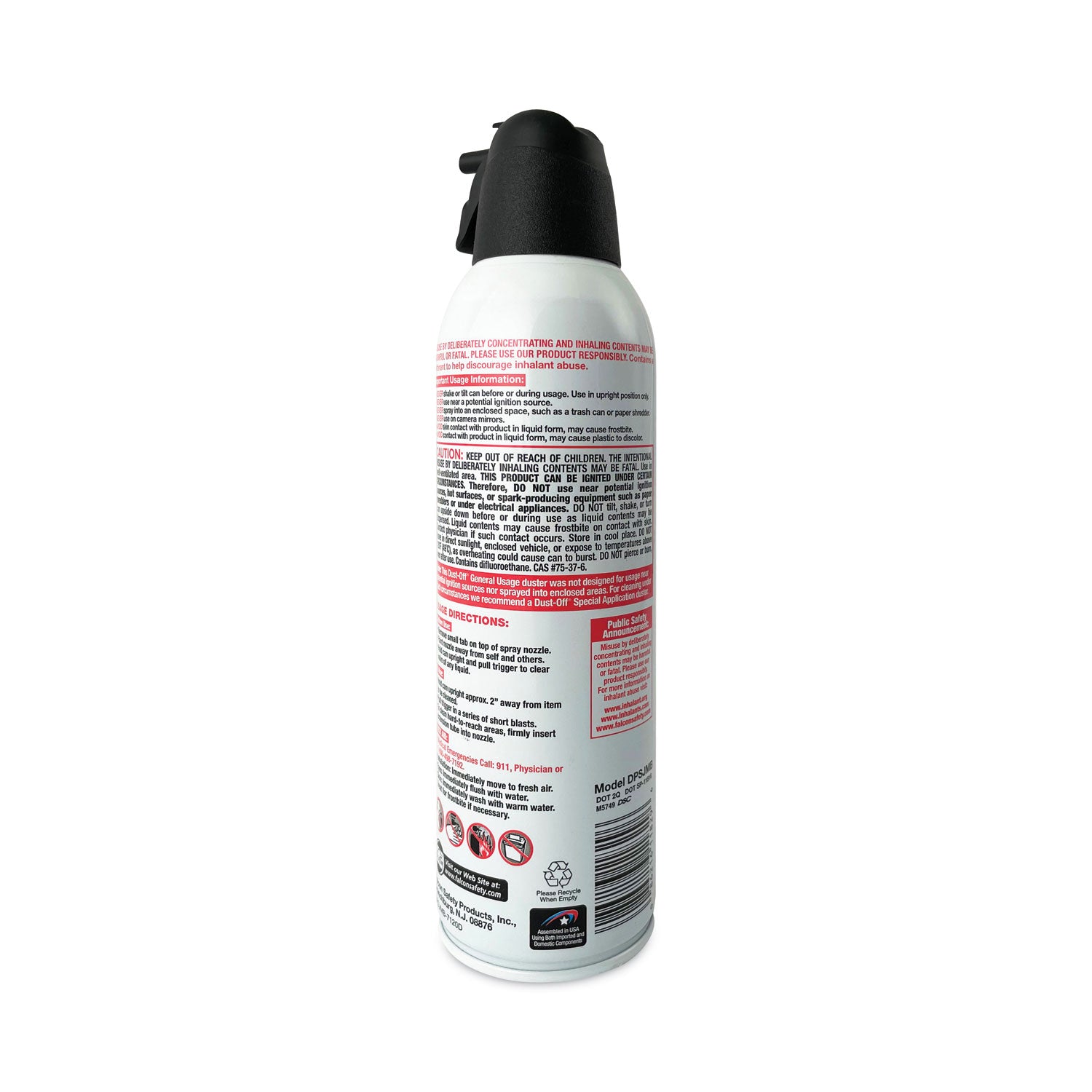 Falcon Dust-Off Jumbo Disposable Dusters - Ozone-safe, Moisture-free - Gray - 1 Each