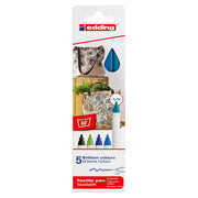 edding 4600 Textile Pen - Set of 5 - Cool