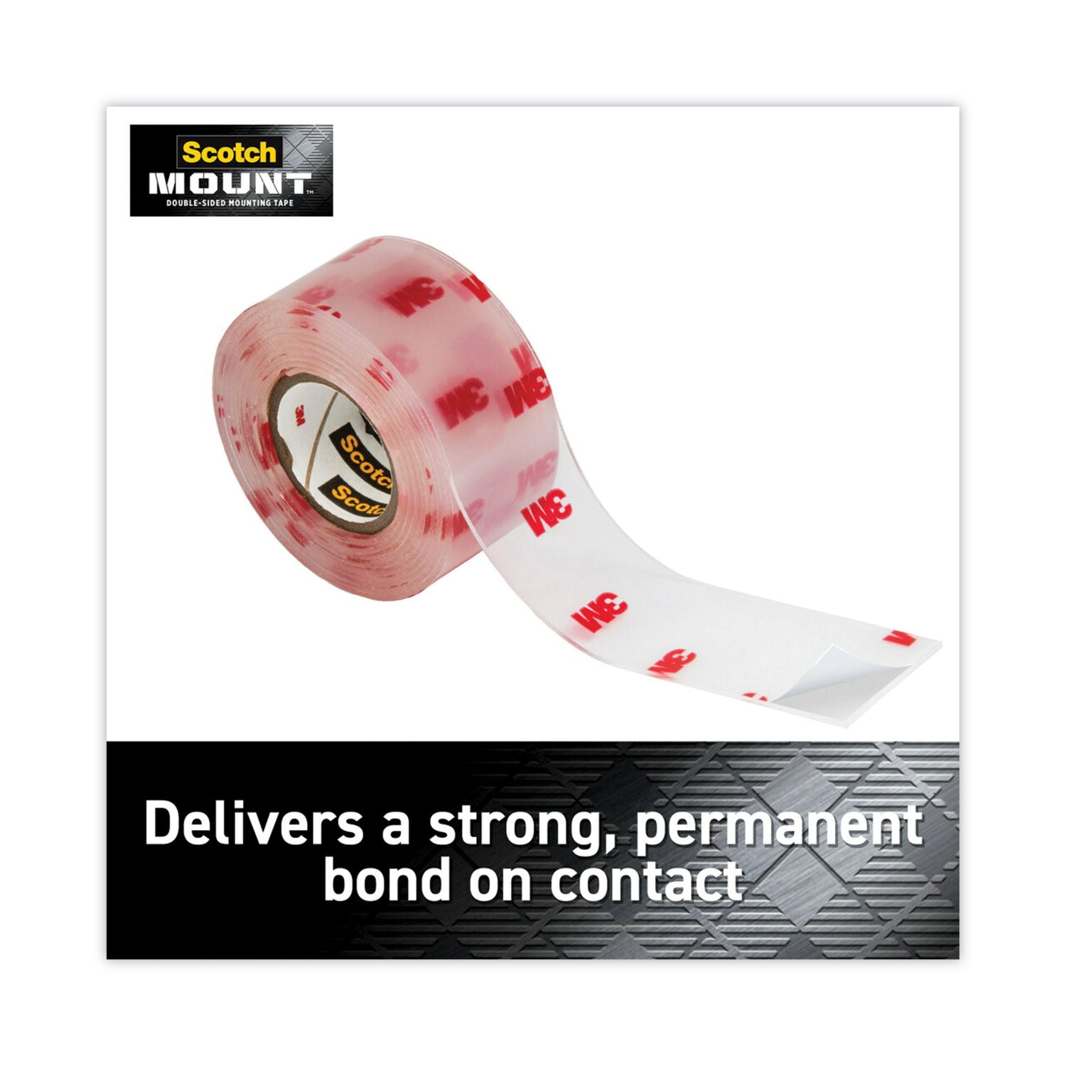 5 ft Length x 1" Width - Clear - Acrylic Backing - Acrylic Adhesive - For Multi Surface, Multipurpose - 1 Roll