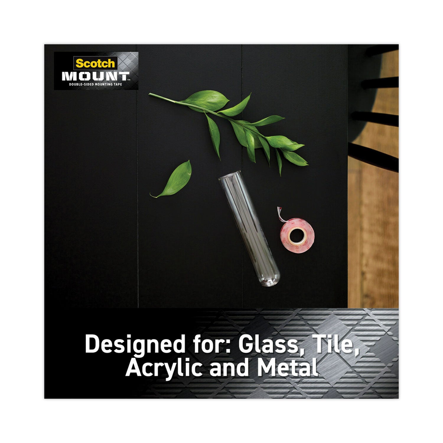 5 ft Length x 1" Width - Clear - Acrylic Backing - Acrylic Adhesive - For Multi Surface, Multipurpose - 1 Roll