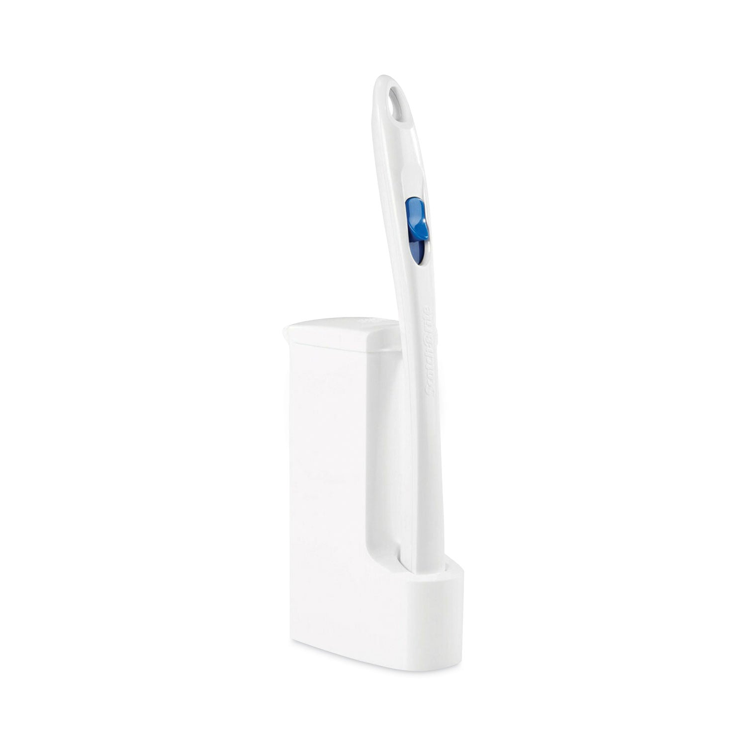 Toilet Scrubber Starter Kit, 1 Handle And 5 Scrubbers, White/Blue