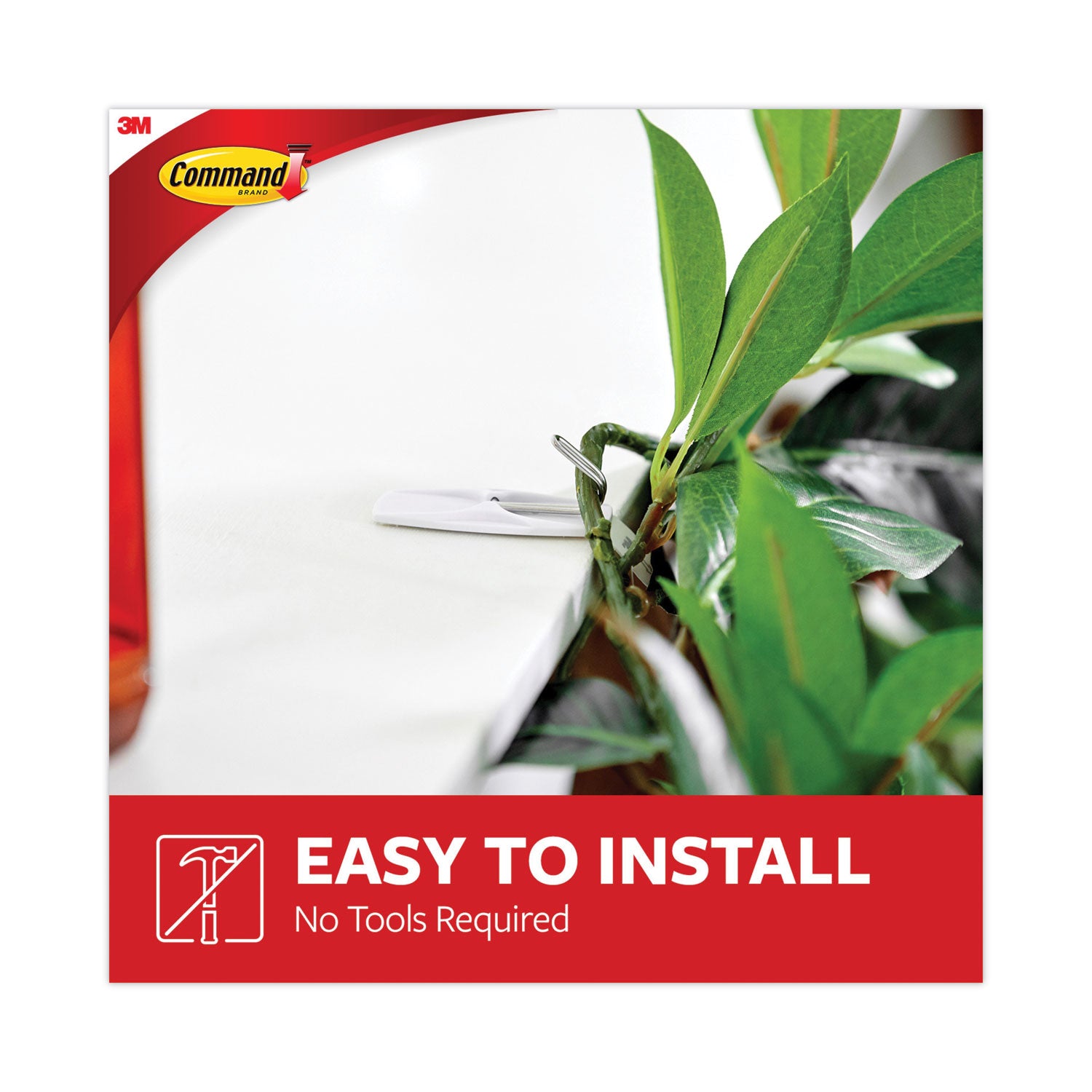 35 Medium Hook - 2 lb (907.2 g) Capacity - 2.2" Height x 0.9" Width - for Decoration, Clothes, Painted Surface, Tile, Wood, Glass, Metal, Calendar, Belt, Kitchen, Brush, ... - Plastic, Metal - White - 35 / Pack