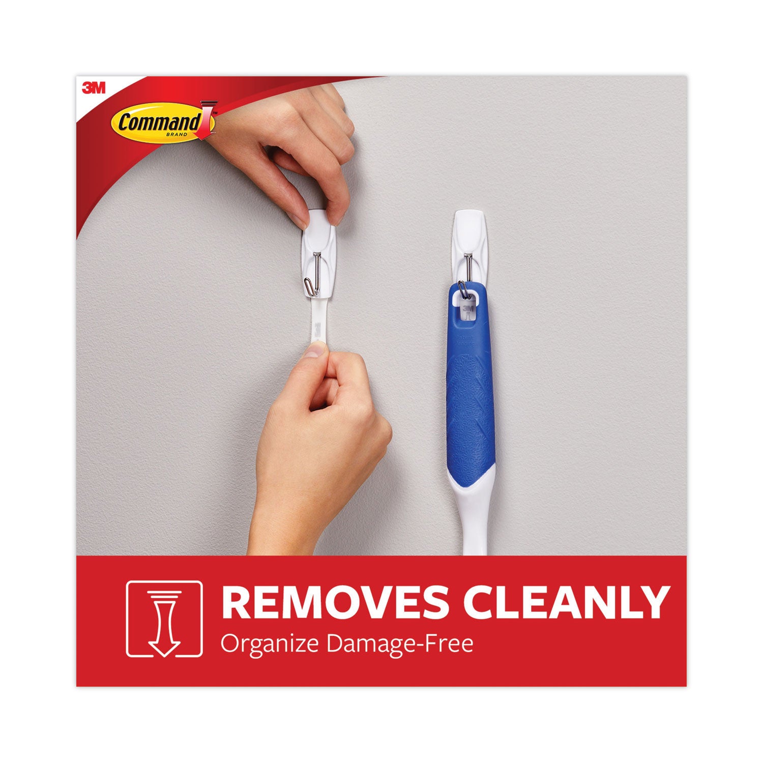 35 Medium Hook - 2 lb (907.2 g) Capacity - 2.2" Height x 0.9" Width - for Decoration, Clothes, Painted Surface, Tile, Wood, Glass, Metal, Calendar, Belt, Kitchen, Brush, ... - Plastic, Metal - White - 35 / Pack
