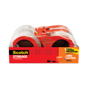 Scotch Long-Lasting Storage/Packaging Tape - 54.60 yd Length x 1.88" Width x 2.4 mil Thickness - 3" Core - Clear - Acrylic - Dispenser Included - For Mailing, Packing - 1 Pack
