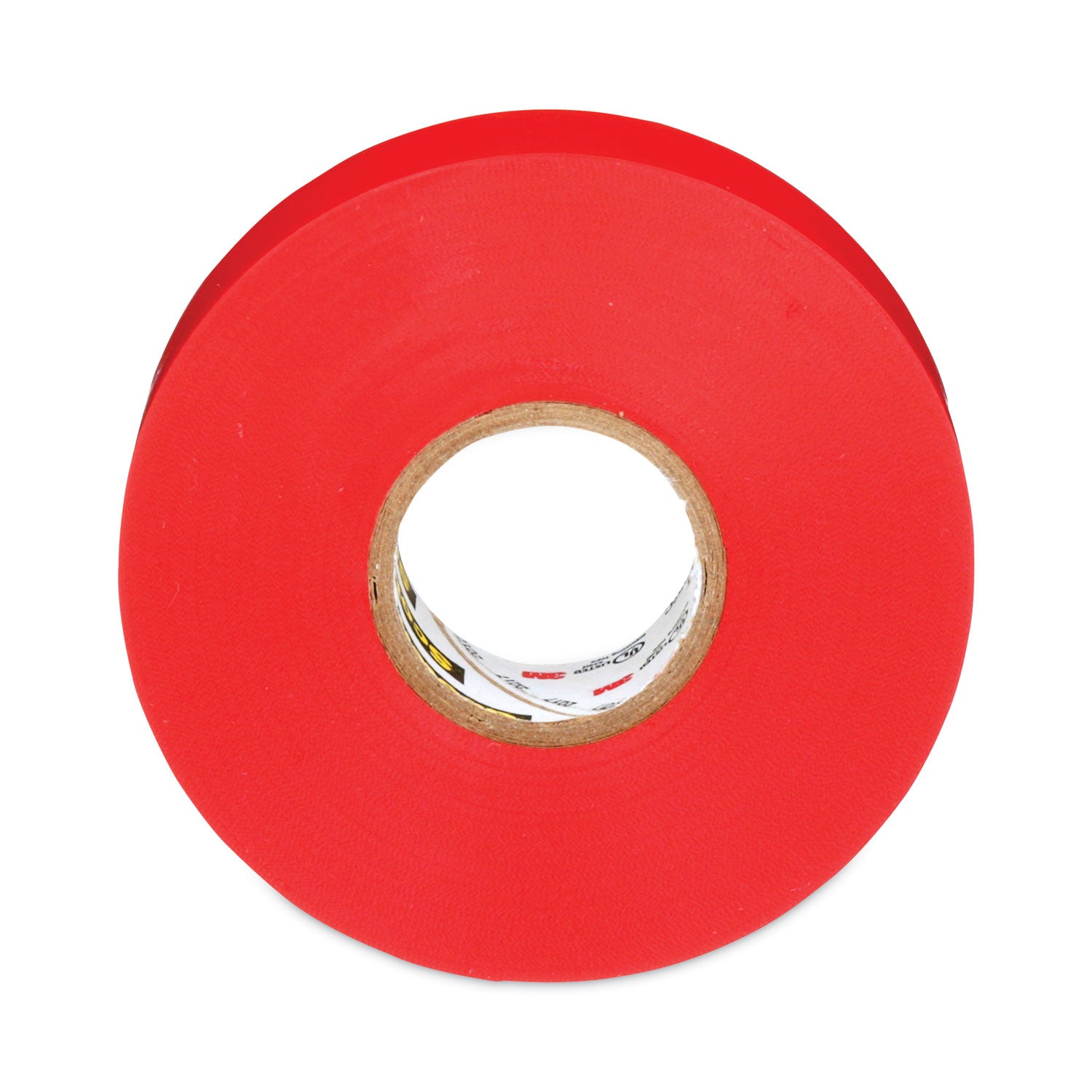 Scotch Insulating Tape - 22 yd Length x 0.75" Width - 3" Core - Red - Vinyl - Polyvinyl Chloride (PVC) Backing - Rubber Adhesive - For Identifying, Color Coding, Pipe, Electrical, Marking, Insulating - 1 Roll