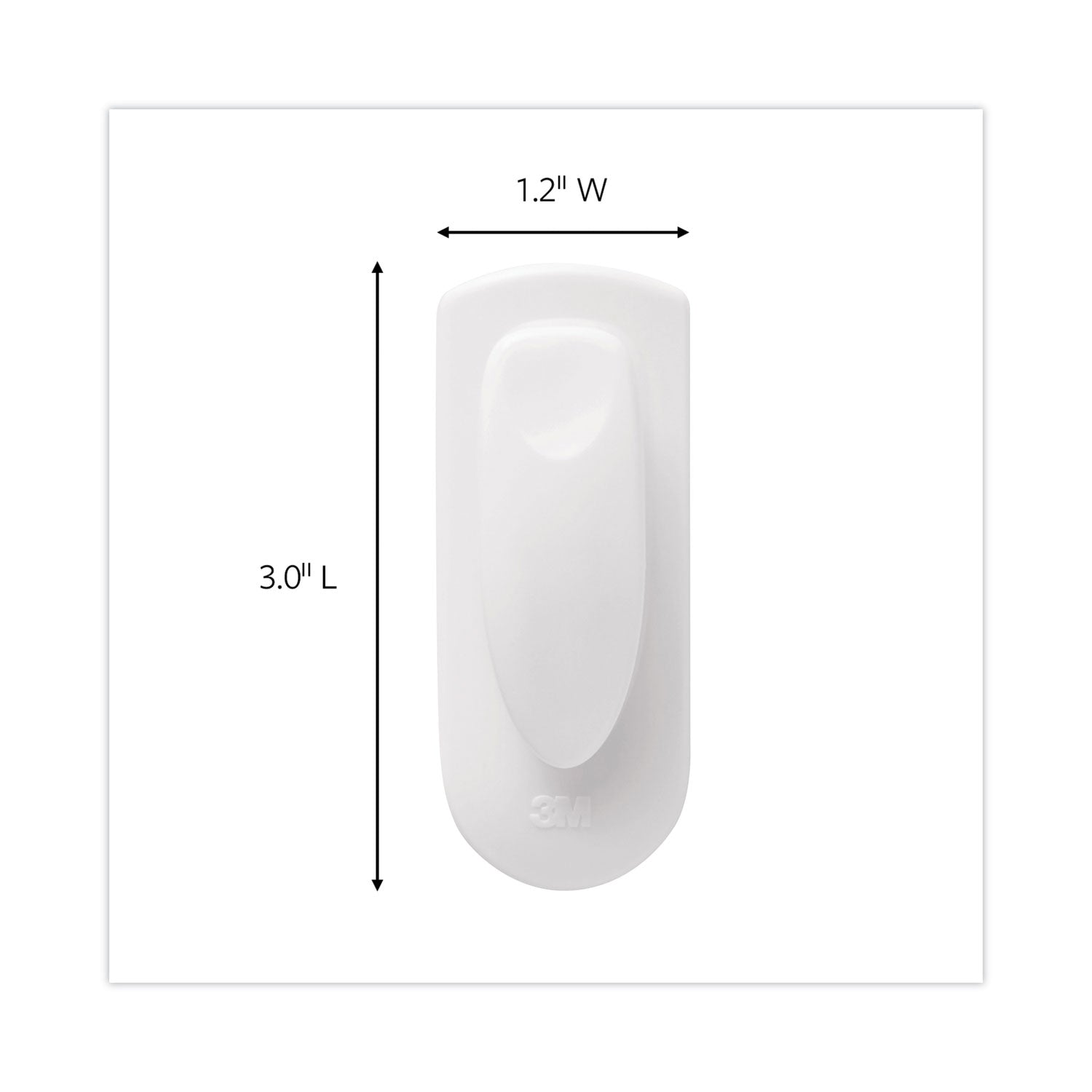 8 oz (226.8 g) Capacity - Plastic - White - 1 Pack