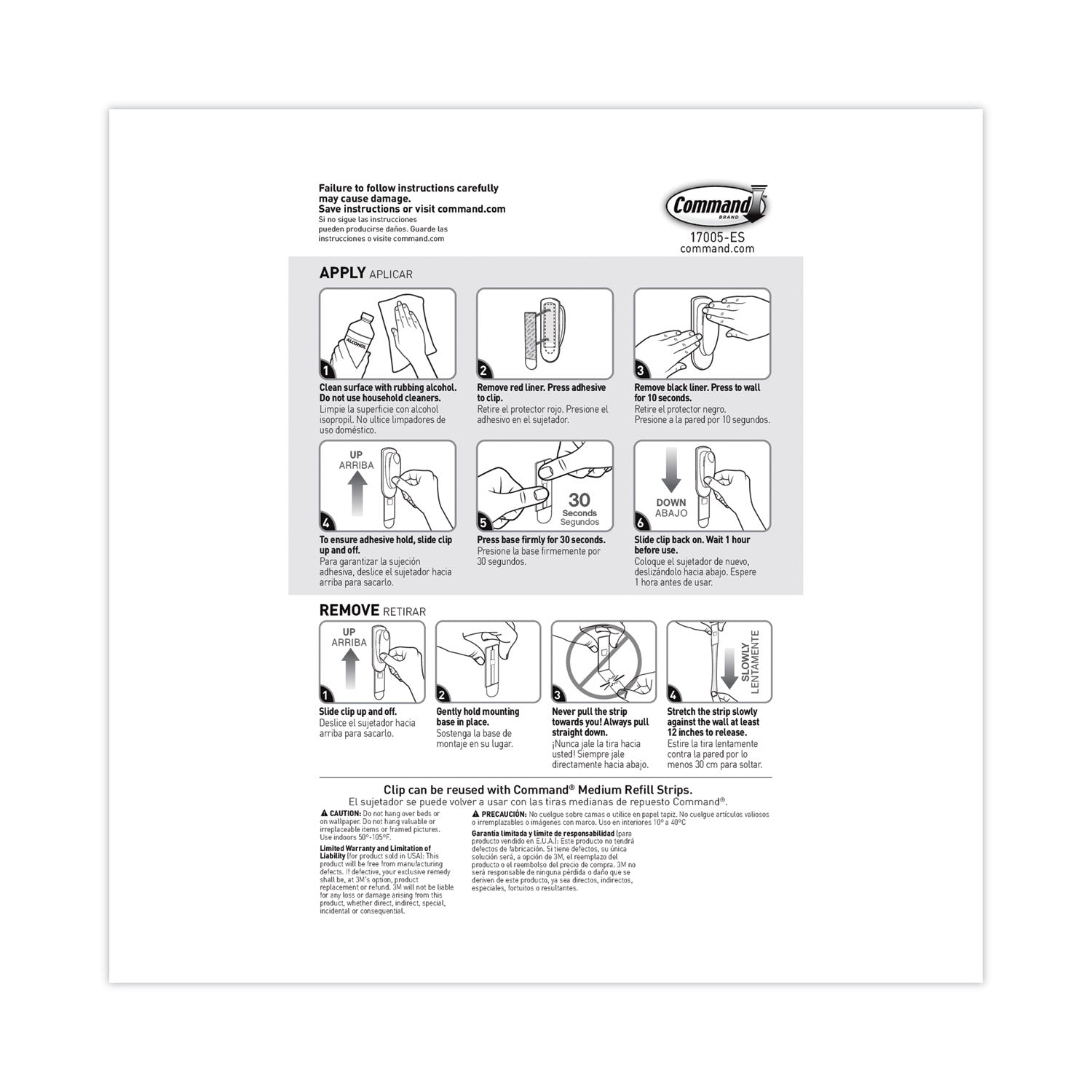 8 oz (226.8 g) Capacity - Plastic - White - 1 Pack
