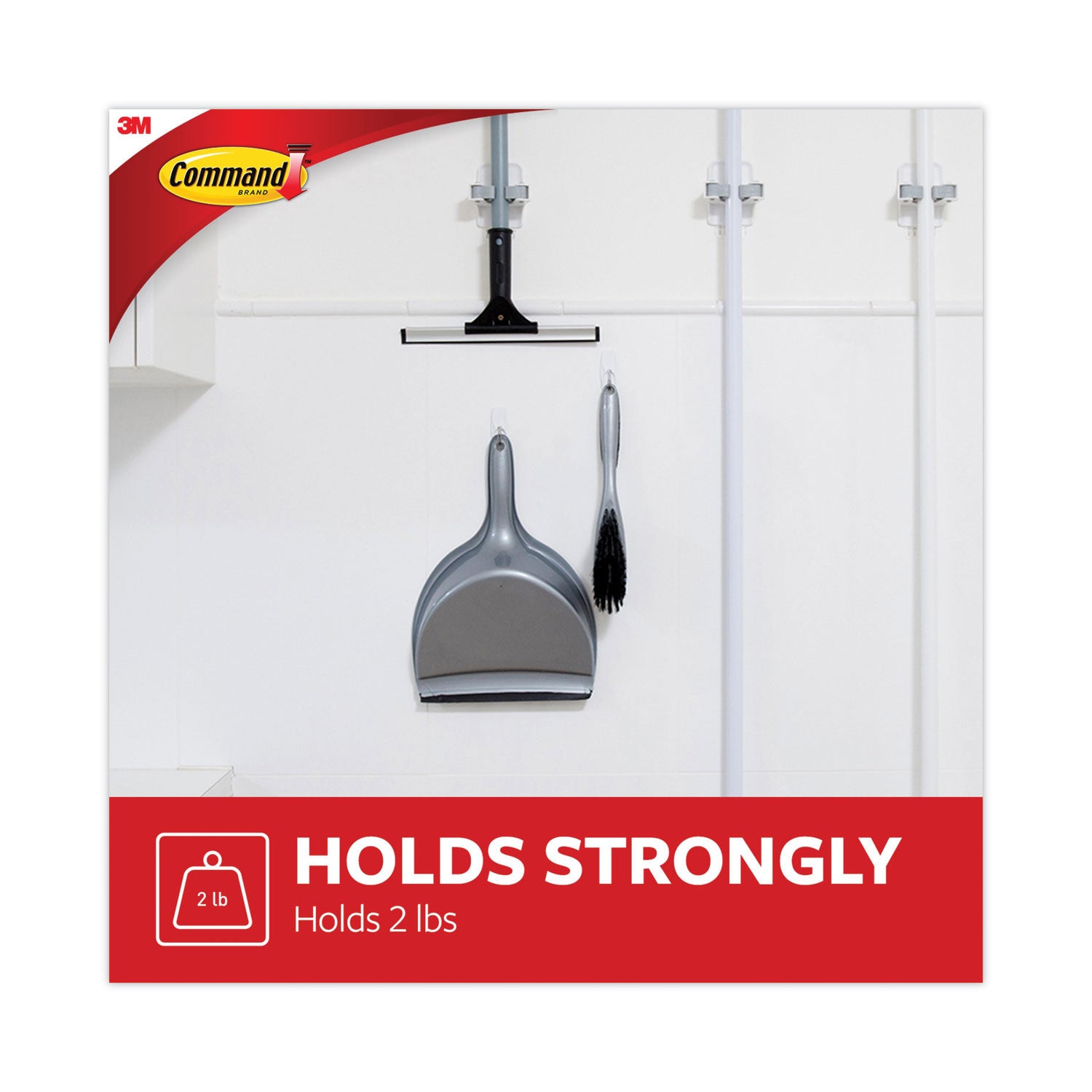 35 Medium Hook - 2 lb (907.2 g) Capacity - 2.2" Height x 0.9" Width - for Decoration, Clothes, Painted Surface, Tile, Wood, Glass, Metal, Calendar, Belt, Kitchen, Brush, ... - Plastic, Metal - White - 35 / Pack