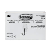 40 Hooks - 8 oz (226.8 g) Capacity - Reusable - 1.6" Height x 0.8" Width - Adhesive - Small - Wire Hook - for Painted Surface, Wood, Tile - Plastic, Metal - Clear, Transparent - 40 / Pack - TAA Compliant