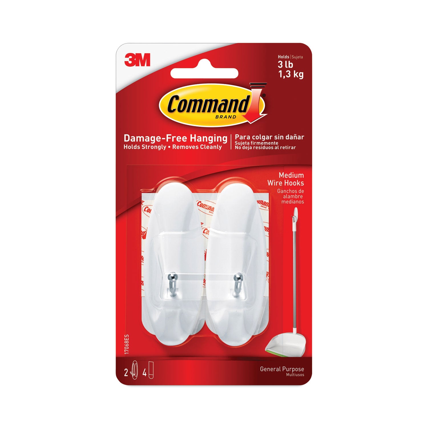 3 lb (1.36 kg) Capacity - Plastic - White - 1 Pack