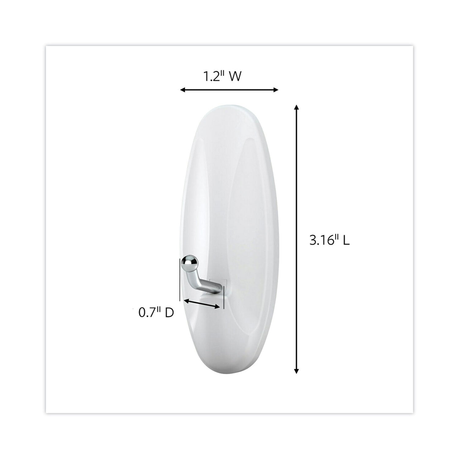 3 lb (1.36 kg) Capacity - Plastic - White - 1 Pack