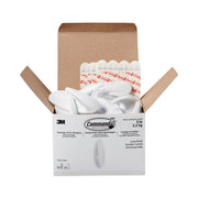 16 Large Hook - 5 lb (2.27 kg) Capacity - 4.1" Height x 0.6" Width - for Coat, Painted Surface, Smooth Surface, Tile, Glass, Metal, Wood, Jacket, Banner, Accessories, Backpack, ... - Plastic - White - 16 / Pack