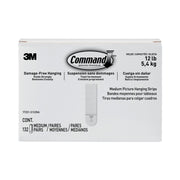 Command Mounting Strip - 5.63" Length x 5.19" Width - Rubber Resin, Paper - For Picture Hanging, Wall, Mounting - 132 - 132