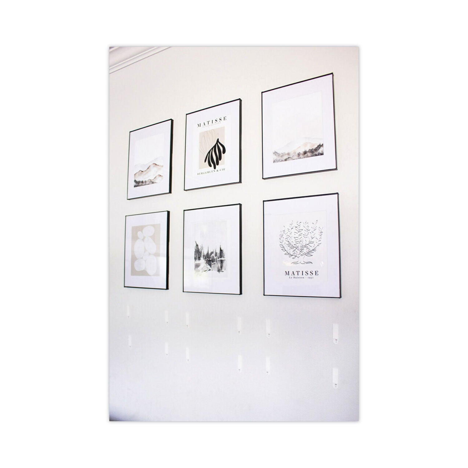 12 lb (5.44 kg) Capacity - Adhesive - Medium - for Pictures, Decoration, Painted Surface, Wood, Tile, Frame - White - 12 / Pack