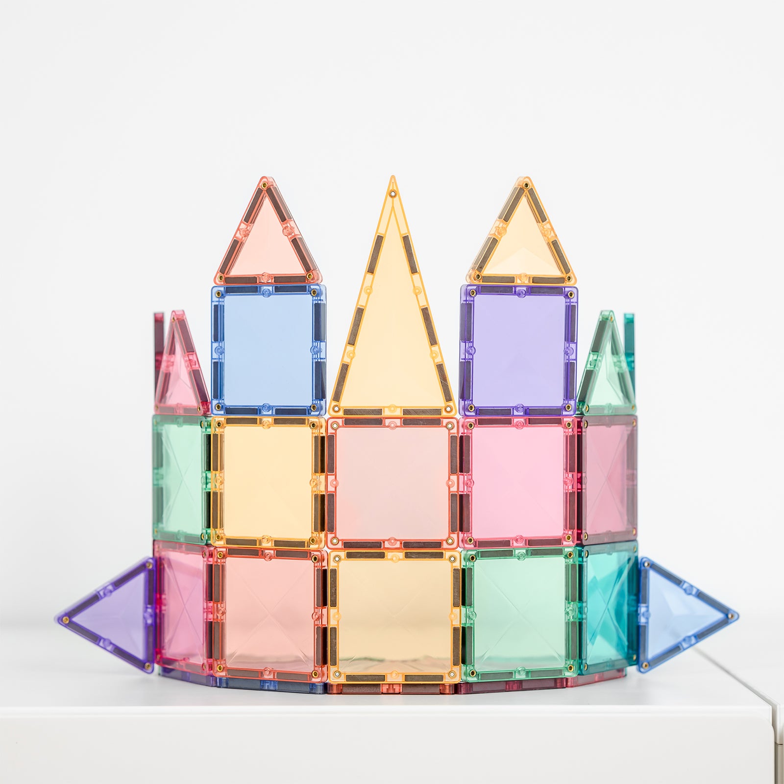 Magnetic Tiles Pastel Mini Pack, 32 Pieces