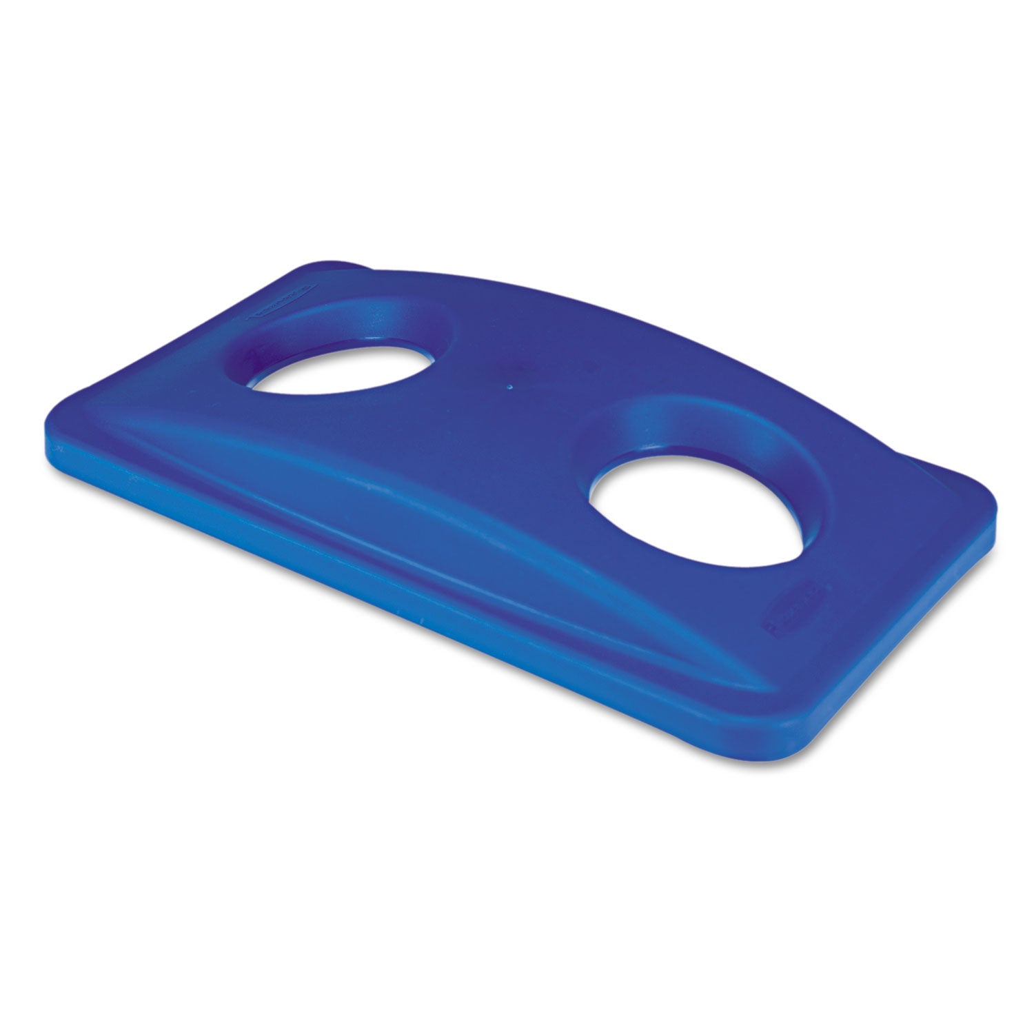 Rubbermaid Commercial Slim Jim Bottle/Can Recycling Top - Rectangular - Blue - 1 Each