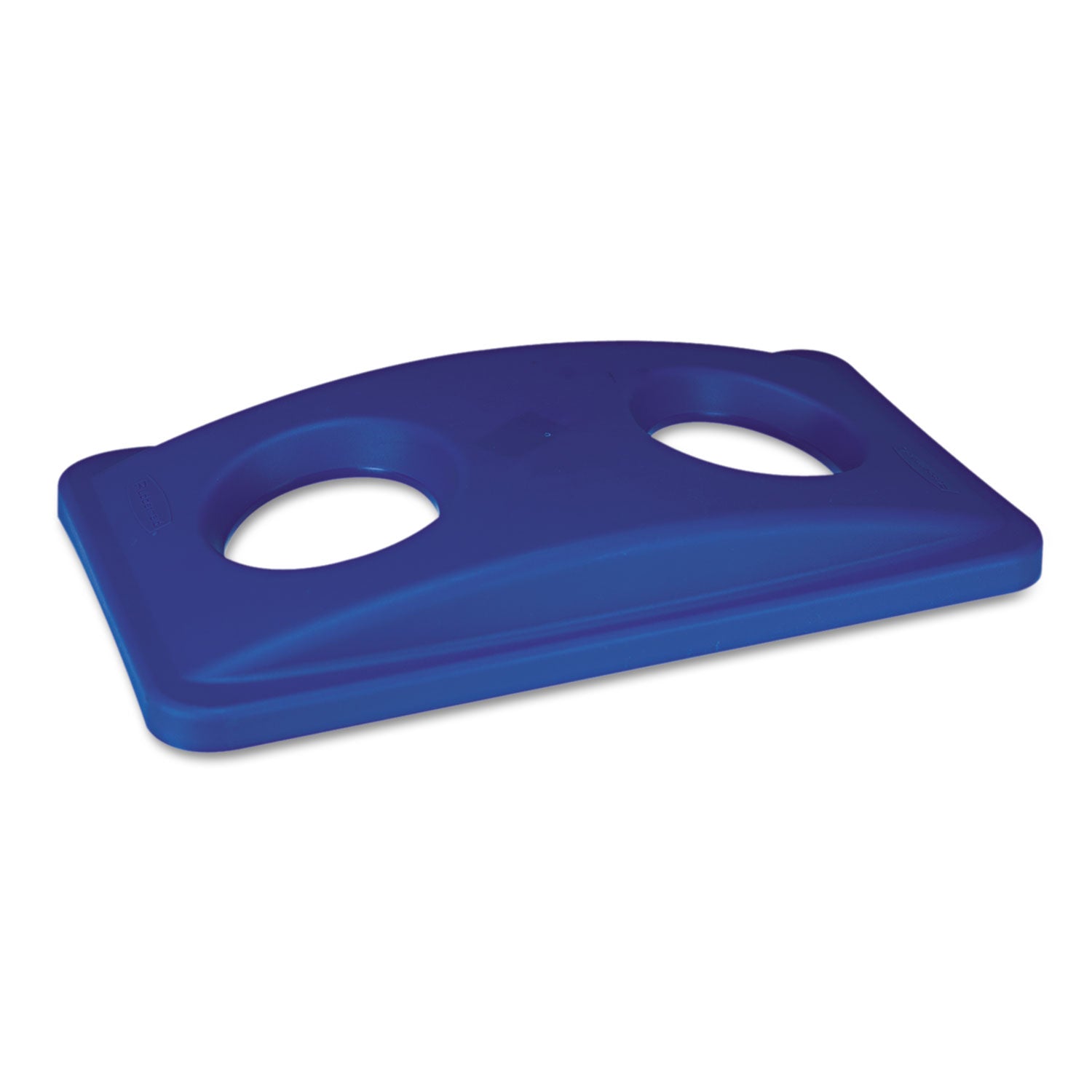 Rubbermaid Commercial Slim Jim Bottle/Can Recycling Top - Rectangular - Blue - 1 Each