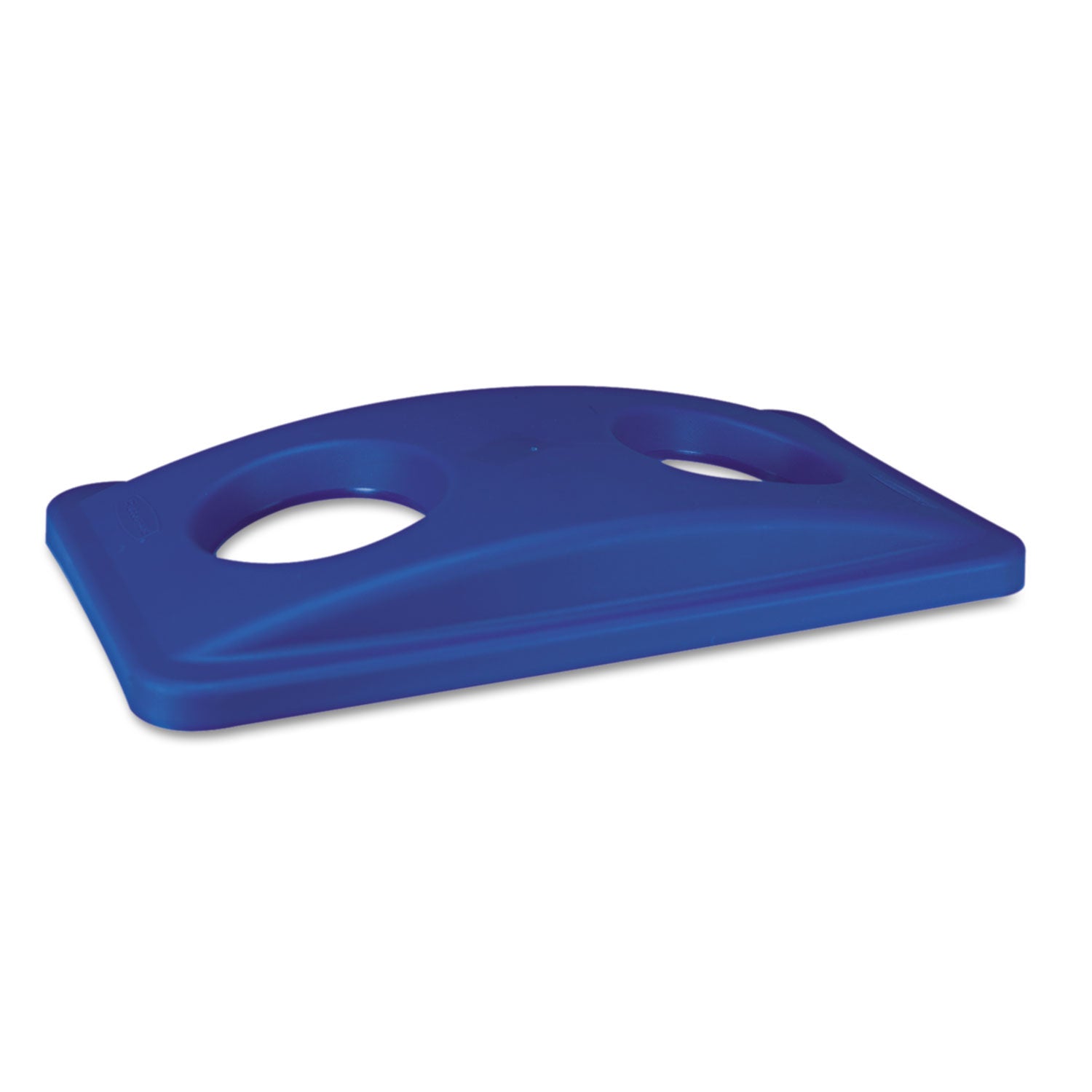 Rubbermaid Commercial Slim Jim Bottle/Can Recycling Top - Rectangular - Blue - 1 Each