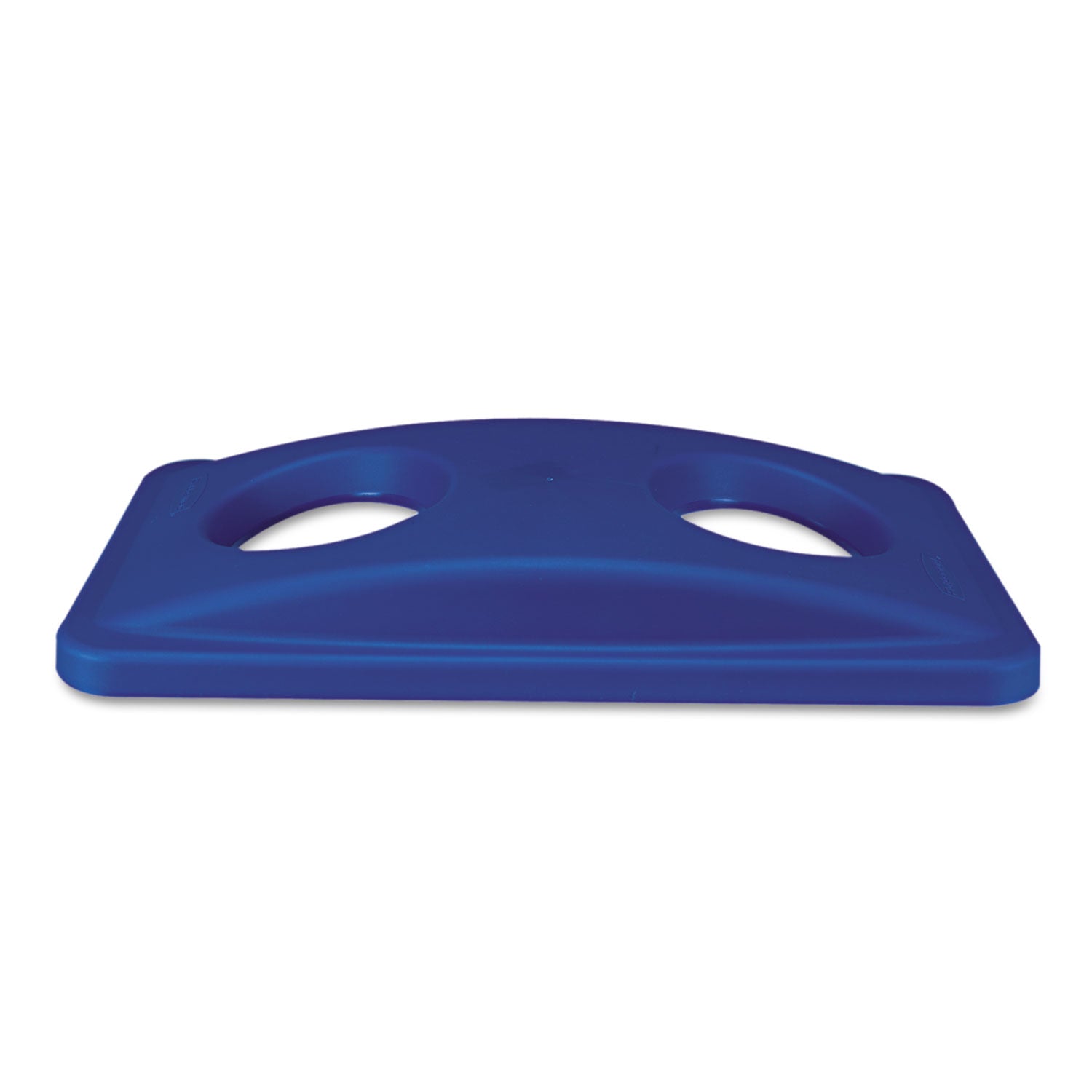 Rubbermaid Commercial Slim Jim Bottle/Can Recycling Top - Rectangular - Blue - 1 Each