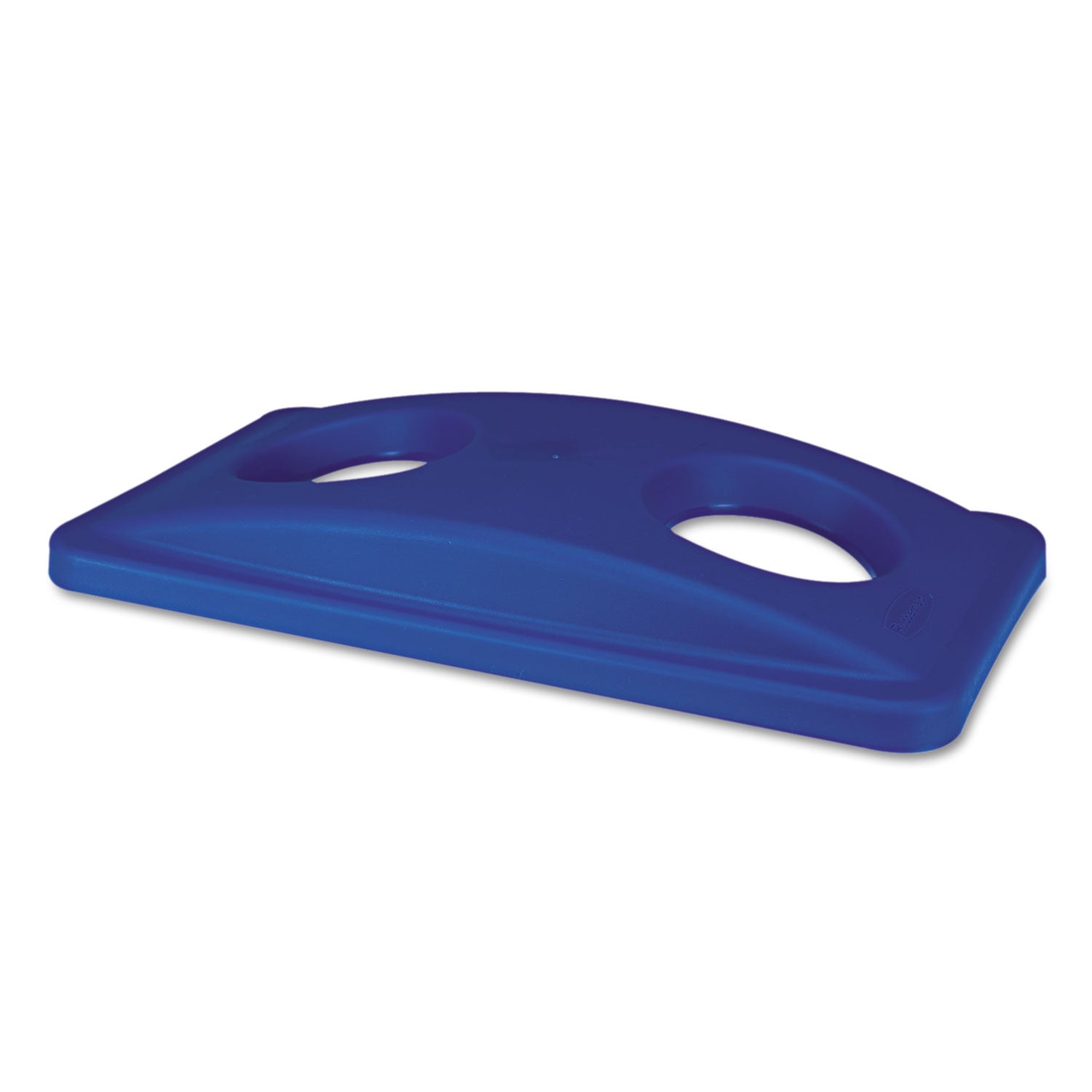 Rubbermaid Commercial Slim Jim Bottle/Can Recycling Top - Rectangular - Blue - 1 Each