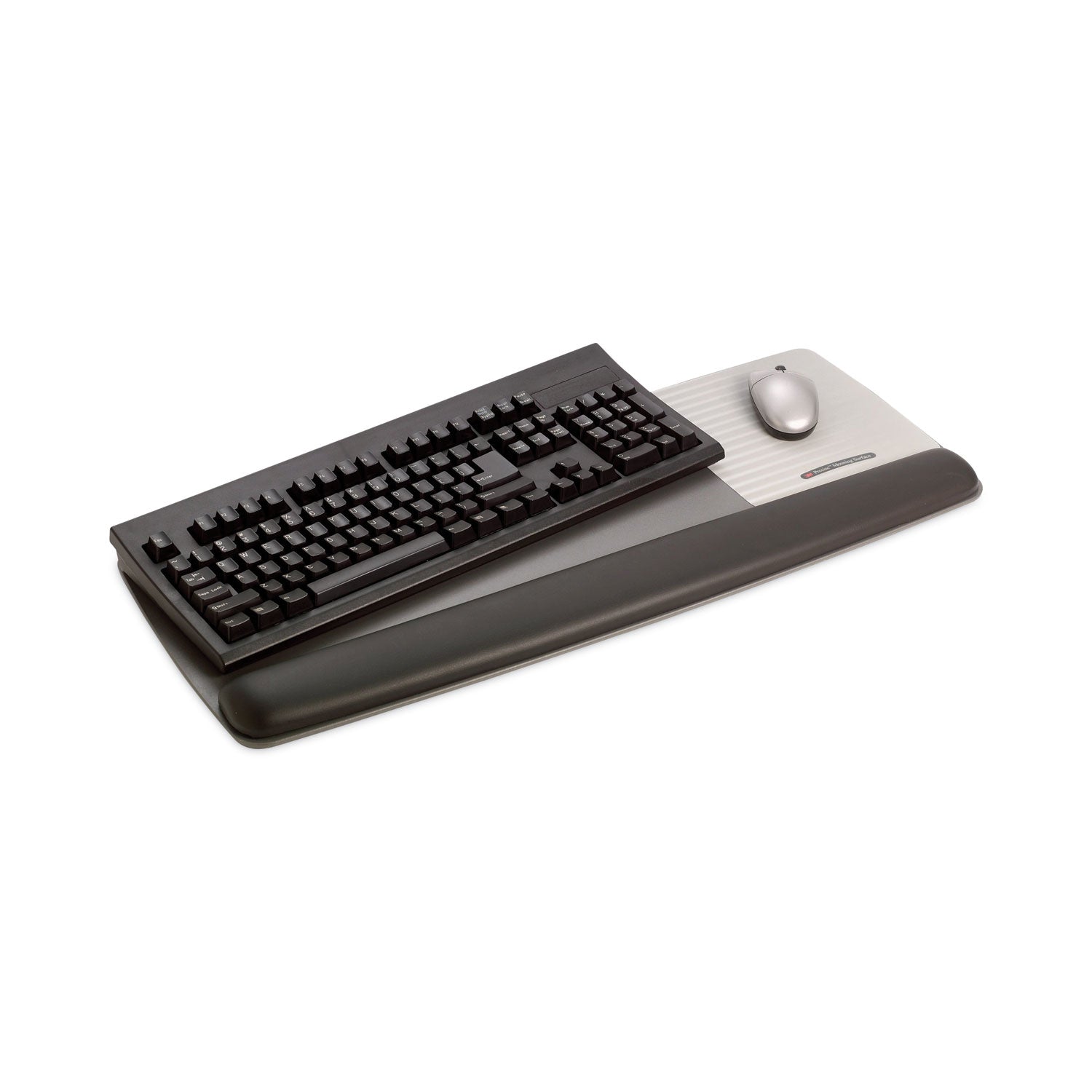 1" Height x 25.56" Width x 10.62" Depth - Black - Gel, Leatherette - 1 Each