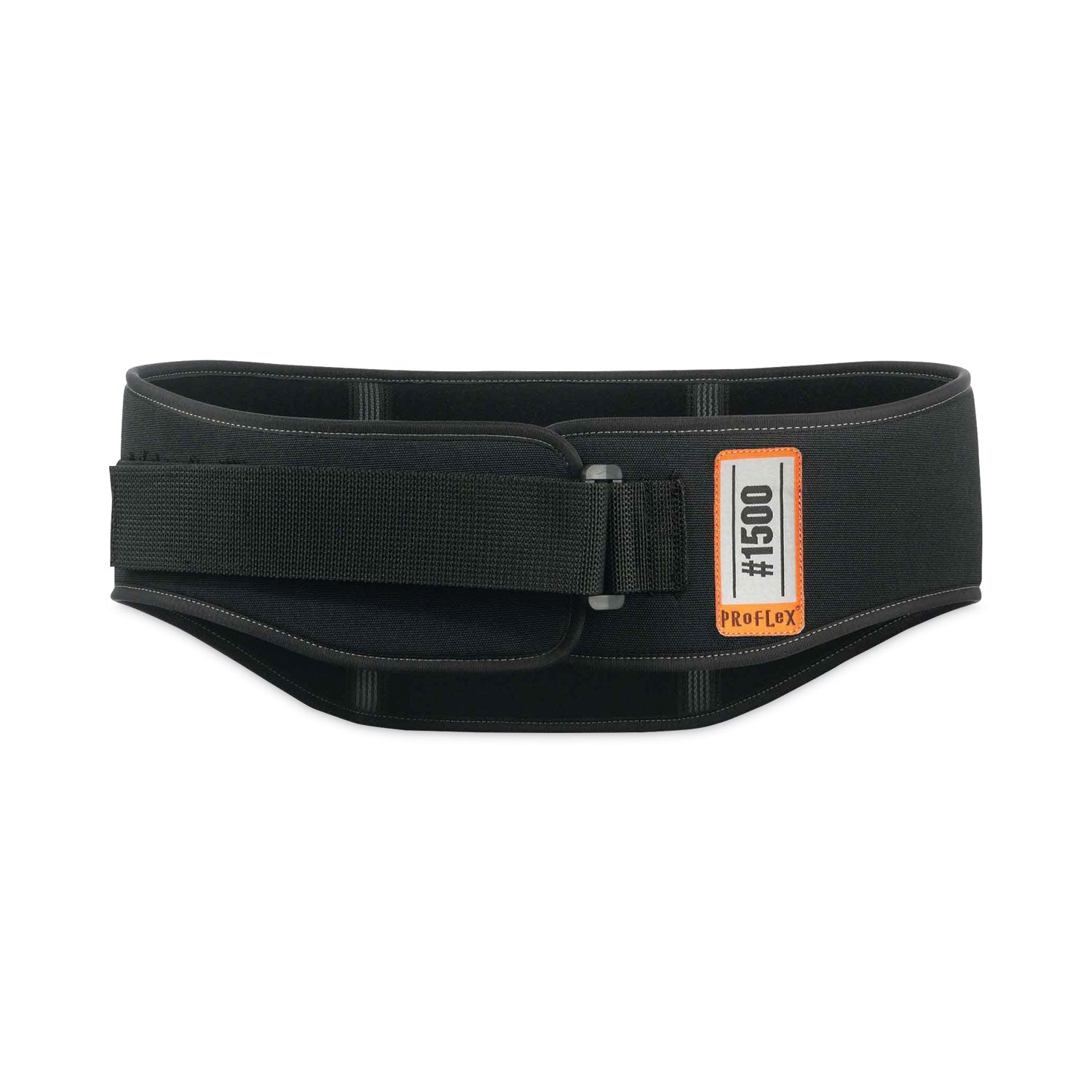 Ergodyne ProFlex 1500 Weight Lifters Support Brace - 38" to 42" Waist Size - Black - 900D Nylon - 1 Each
