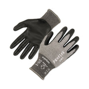 Ergodyne ProFlex 7072 Nitrile-Coated Cut-Resistant Gloves, XXL, Gray, 18-Gauge, ANSI A7, Abrasion Resistant, Dual Layer, Non-slip Grip, Machine Washable, 2 Pairs per Pack