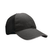 Ergodyne Skullerz 8946 Standard Baseball Cap with Insert, One Size, Black, Reflective, Adjustable, Breathable, Lightweight, Comfortable, Machine Washable, Hook & Loop Closure, Mesh Back, 1 Each