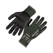 Ergodyne 7070 Nitrile-Coated Cut-Resistant Gloves, Medium, Green, Synthetic Fiber, Touchscreen Capable, Heat, Cut, and Abrasion Resistant, Machine Washable, 2 Pairs per Pack
