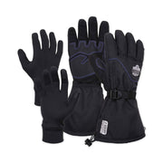 Ergodyne ProFlex 825WP Thermal Waterproof Winter Work Gloves, XXL, Black, Dual Layer, Touchscreen Capable, Reinforced Fingertip, Abrasion Resistant, Reflective Accent, Machine Washable, 2 Pairs