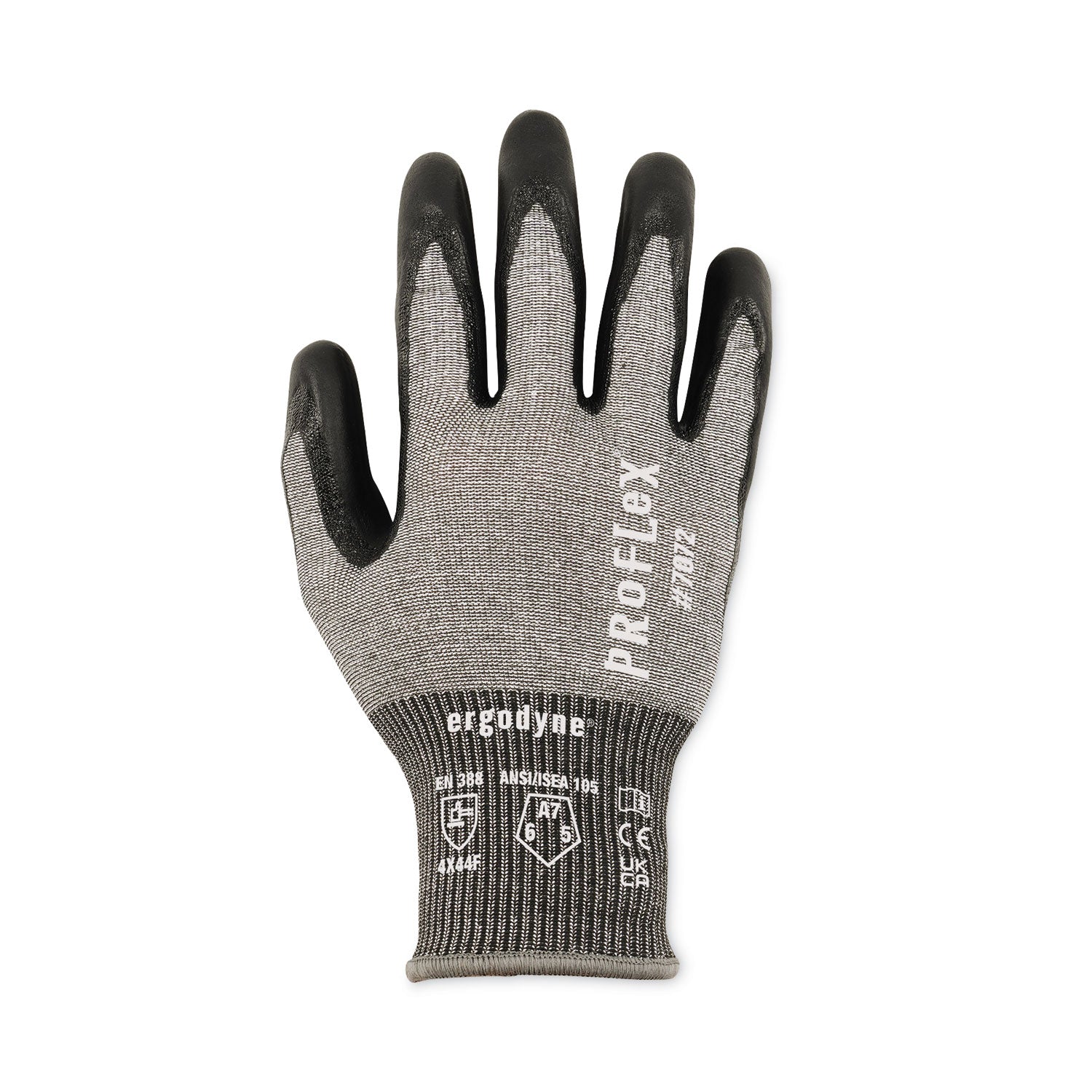 ProFlex 7072 ANSI A7 Nitrile-Coated CR Gloves, Gray, X-Large, Pair