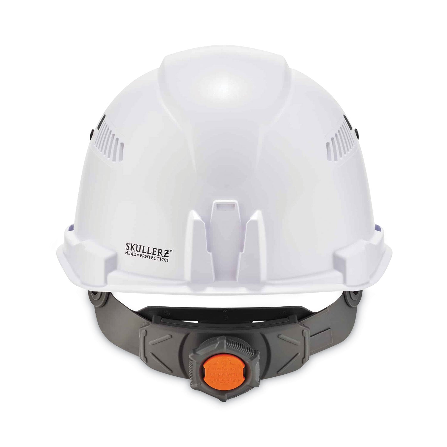 Ergodyne Skullerz 8972LED Cap-Style Hard Hat with LED Light, Vented, Adjustable, Removable Sweatband, White, 1 Each