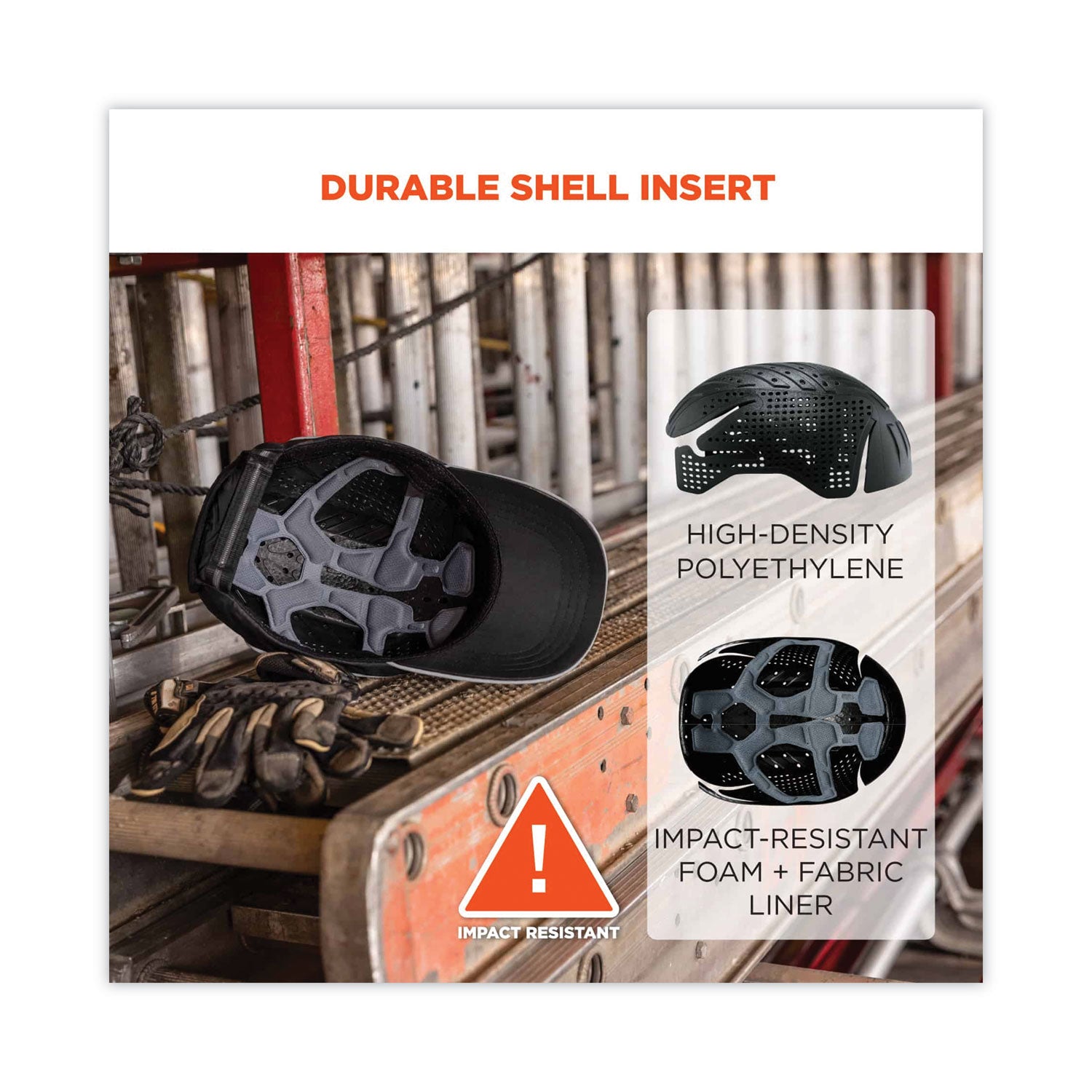 Ergodyne Skullerz 8955 Lightweight Bump Cap Hat, Lime, High-Density Polyethylene Shell, Vented, Reflective, Breathable, Removable, Machine Washable, Impact Resistant, 1 Each