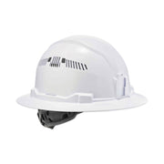 Ergodyne 8973 Class C Full Brim Hard Hat, White, White