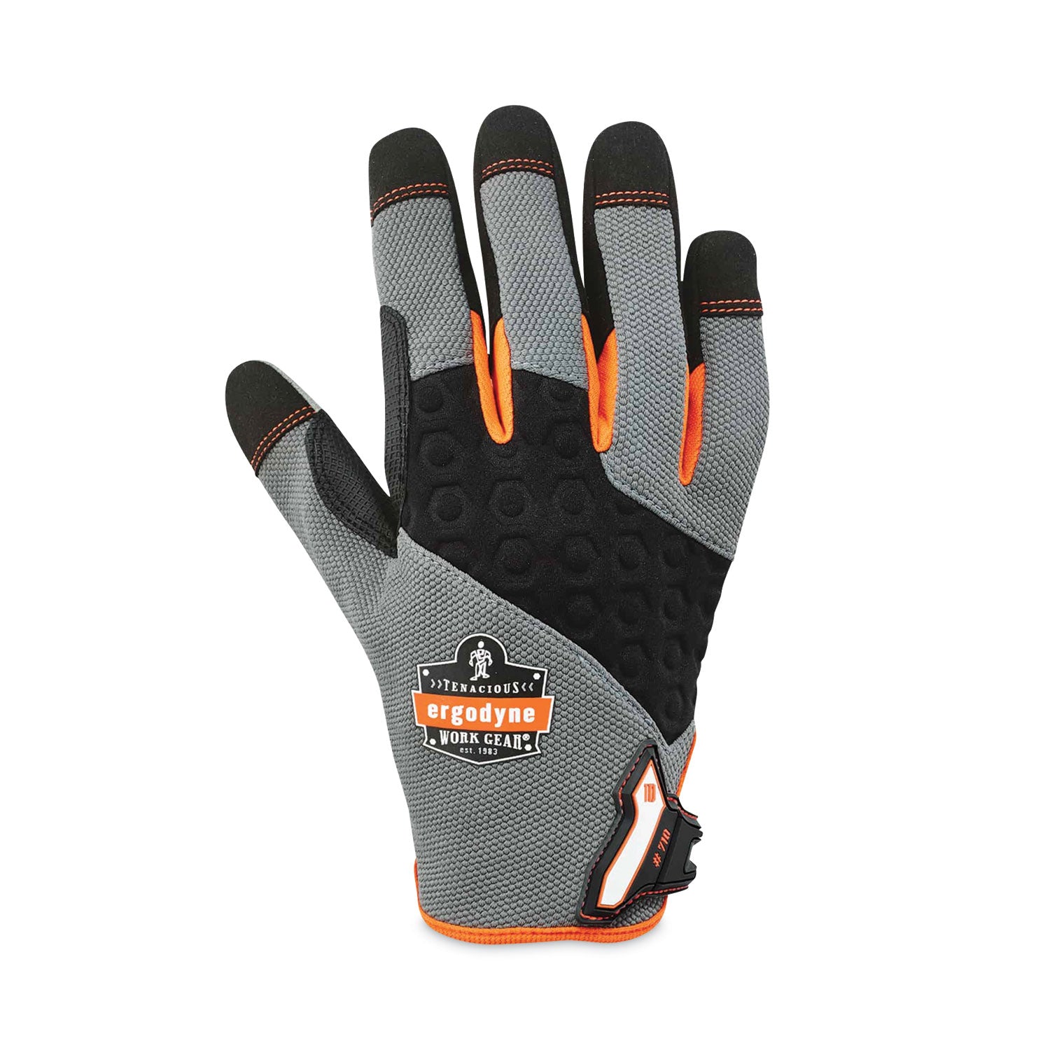ProFlex 710 Heavy-Duty Mechanics Gloves, Gray, 2X-Large, Pair