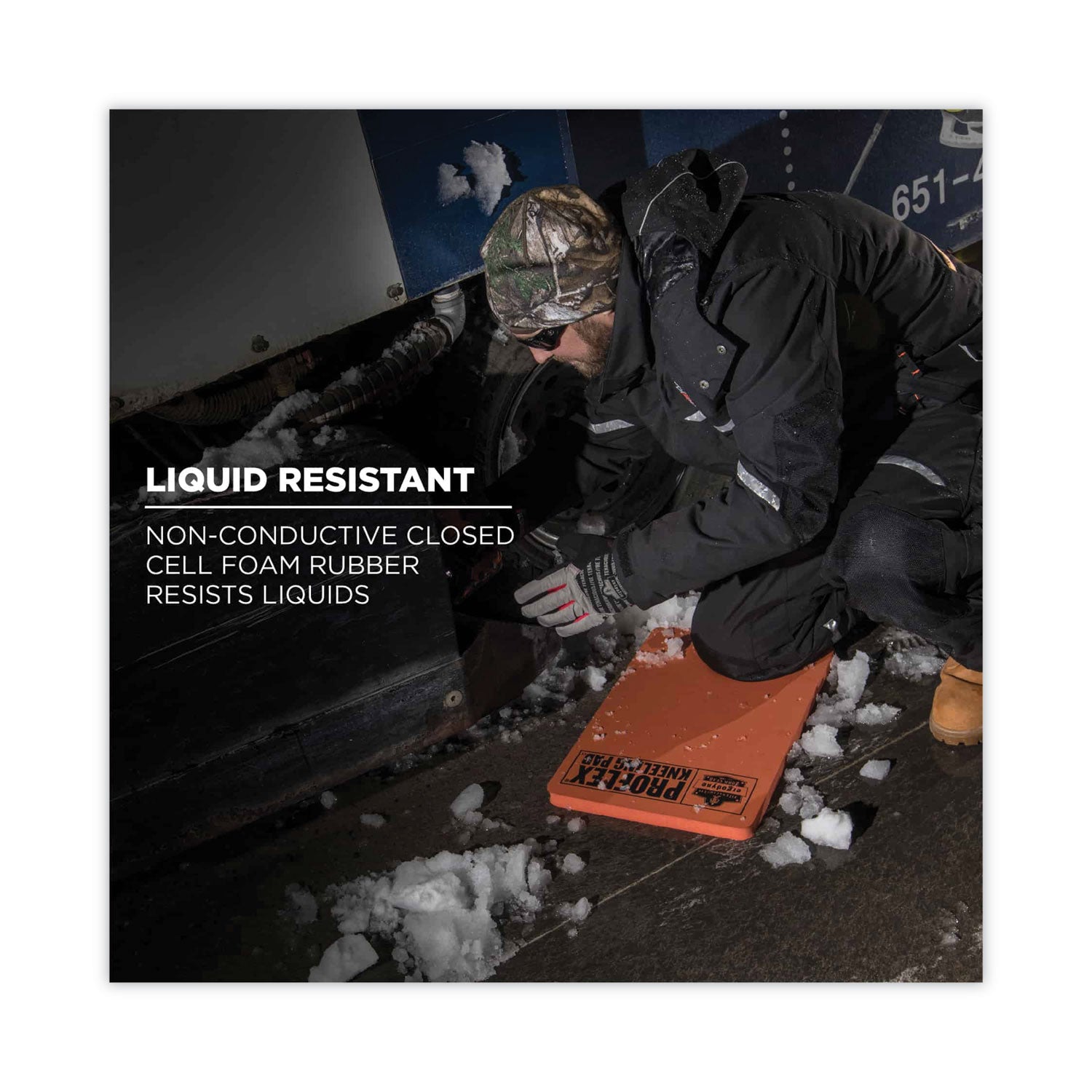 Orange - Foam Rubber, Nitrile Rubber - 1 Each